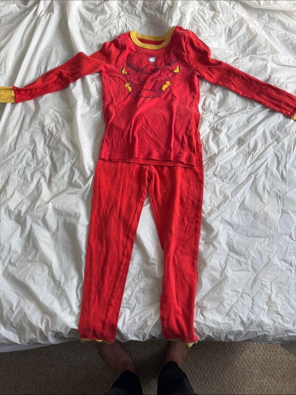 Joe Fresh Marvel Kids Iron Man Pajamas Set Size 7/8